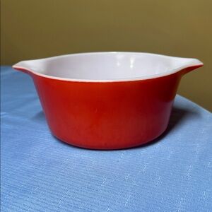 Pyrex 474-B Friendship Casserole Dish 1 1/2 Quart Solid Red No Lid